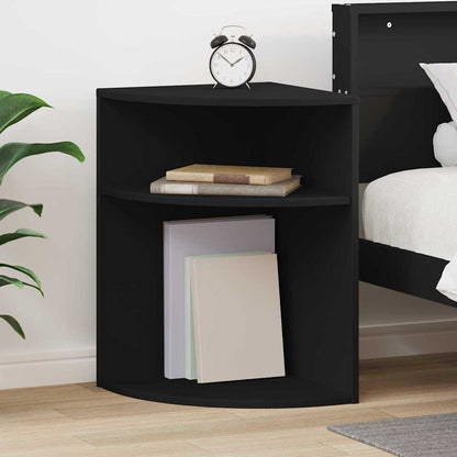 vidaXL End Table Black 39.7 x 39.7 x 60 cm Engineered Wood