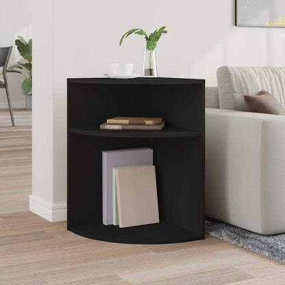 vidaXL End Table Black 39.7 x 39.7 x 60 cm Engineered Wood