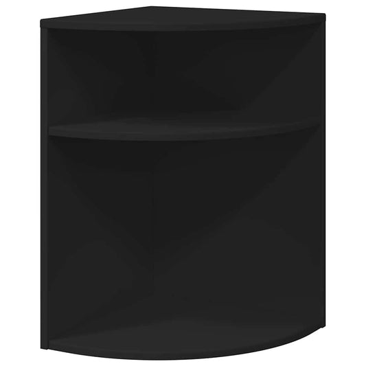 vidaXL End Table Black 39.7 x 39.7 x 60 cm Engineered Wood