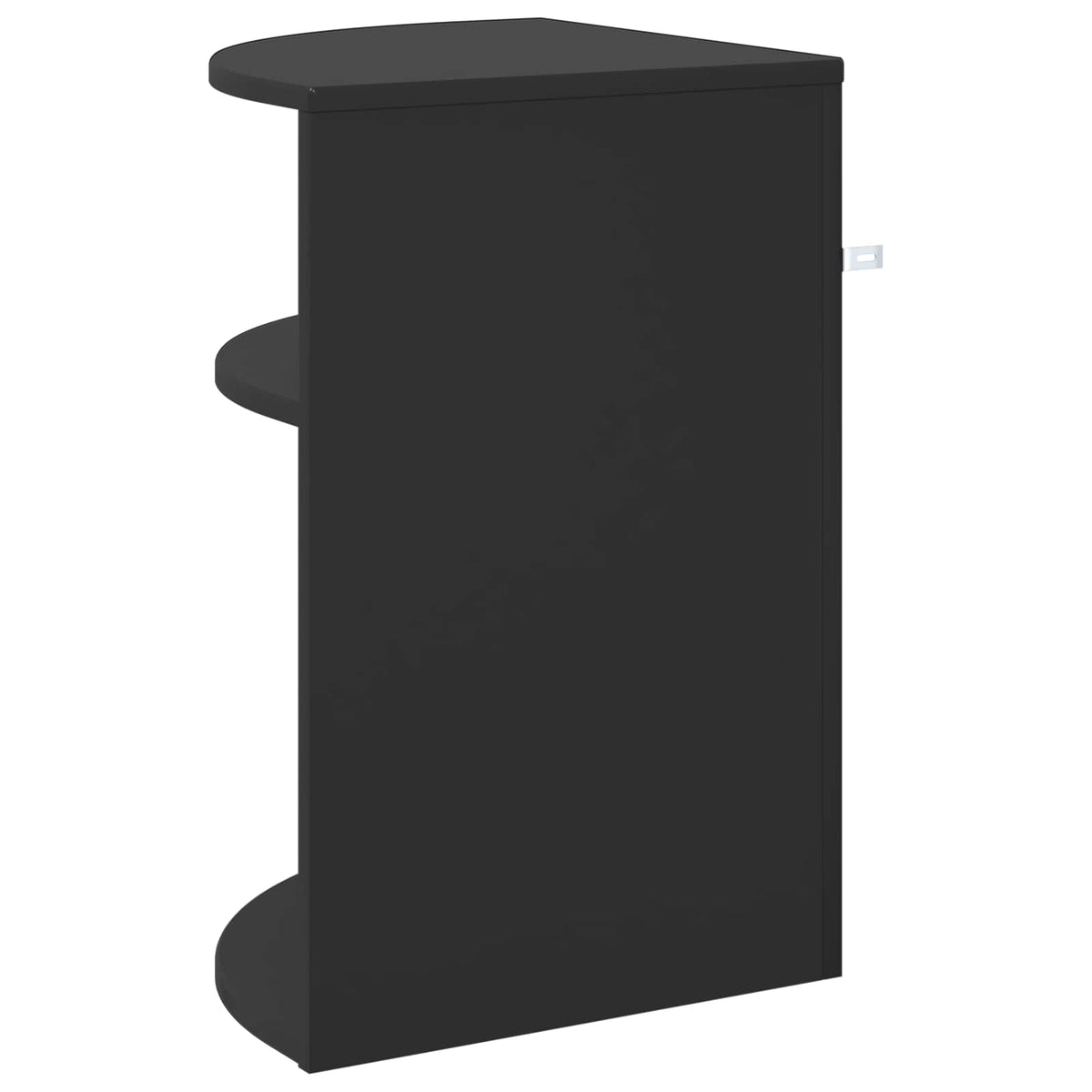 vidaXL End Table Black 39.7 x 39.7 x 60 cm Engineered Wood