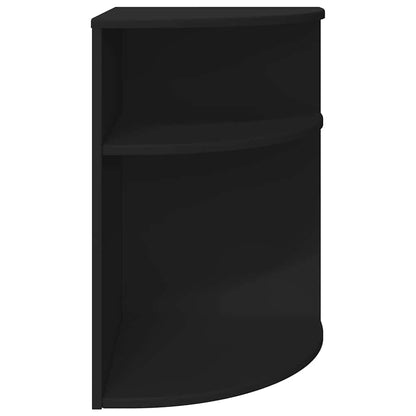 vidaXL End Table Black 39.7 x 39.7 x 60 cm Engineered Wood