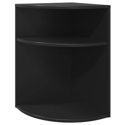 vidaXL End Table Black 39.7 x 39.7 x 60 cm Engineered Wood