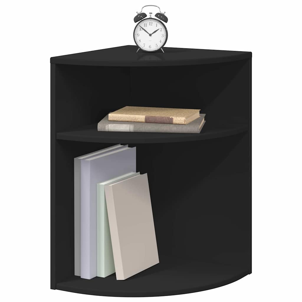 vidaXL End Table Black 39.7 x 39.7 x 60 cm Engineered Wood