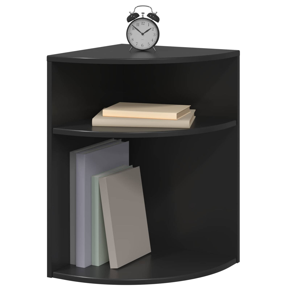 vidaXL End Table Black 39.7 x 39.7 x 60 cm Engineered Wood