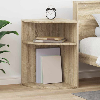 vidaXL End Table Sonoma Oak 39.7 x 39.7 x 60 cm Engineered Wood