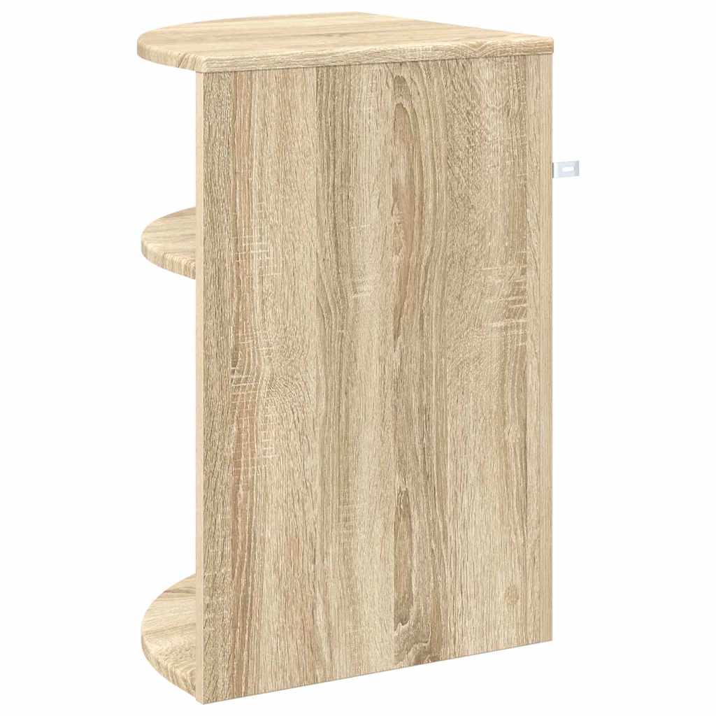 vidaXL End Table Sonoma Oak 39.7 x 39.7 x 60 cm Engineered Wood
