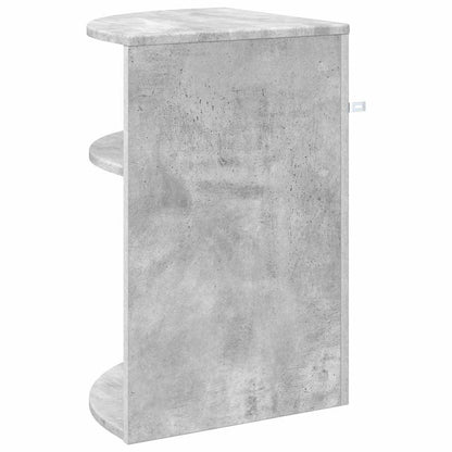 vidaXL End Table 39.5 x 39.5 x 60 cm Engineered Wood Concrete Grey