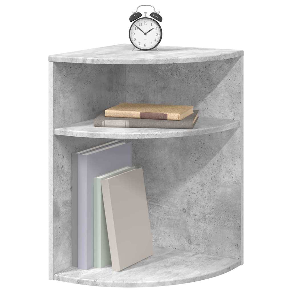 vidaXL End Table 39.5 x 39.5 x 60 cm Engineered Wood Concrete Grey