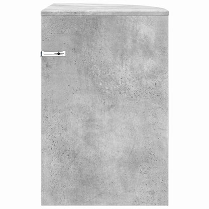 vidaXL End Table 39.5 x 39.5 x 60 cm Engineered Wood Concrete Grey