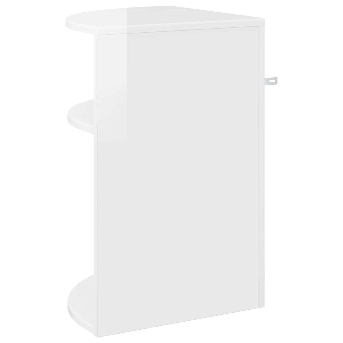 vidaXL End Table 39.5 x 39.5 x 60 cm Engineered Wood High Gloss White