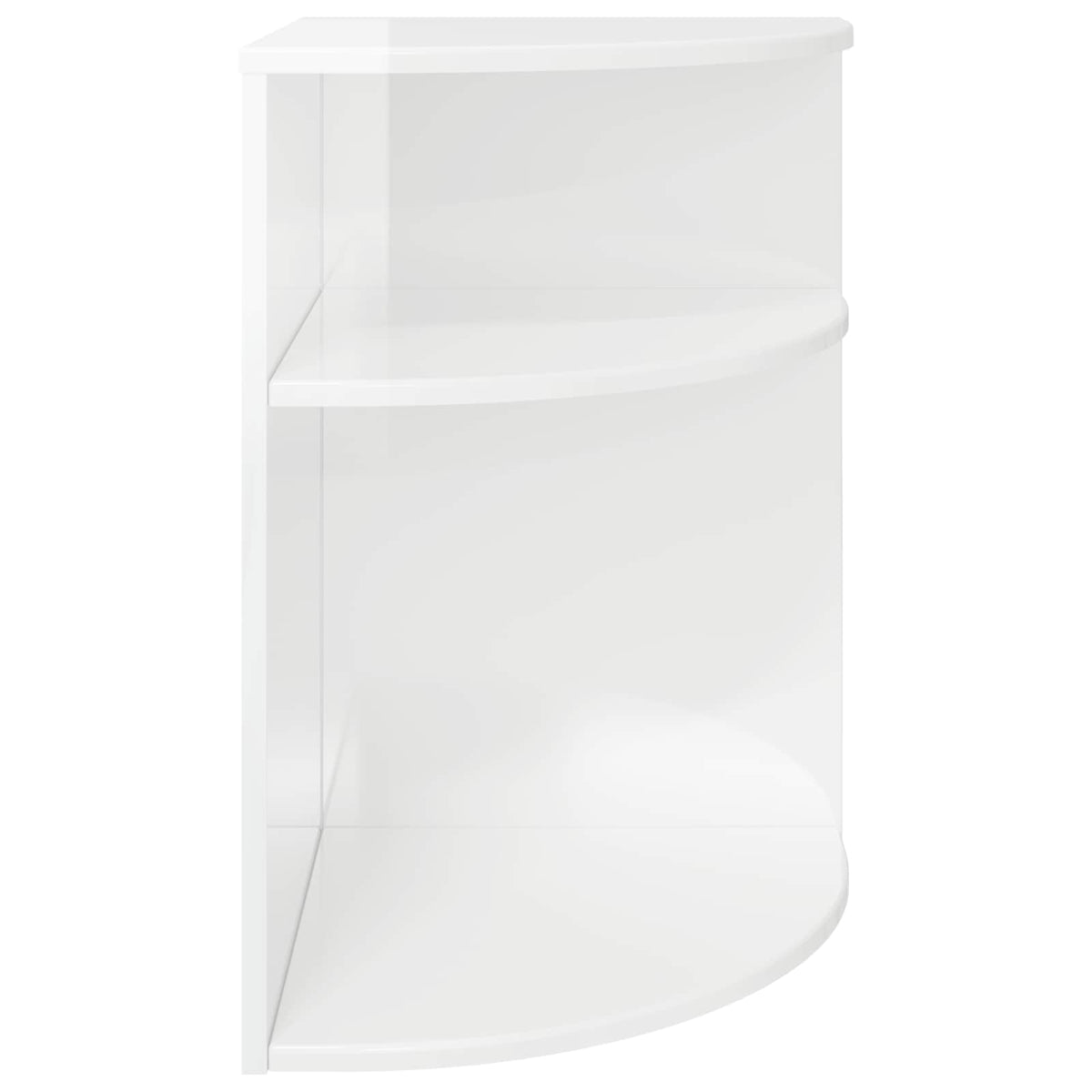 vidaXL End Table 39.5 x 39.5 x 60 cm Engineered Wood High Gloss White