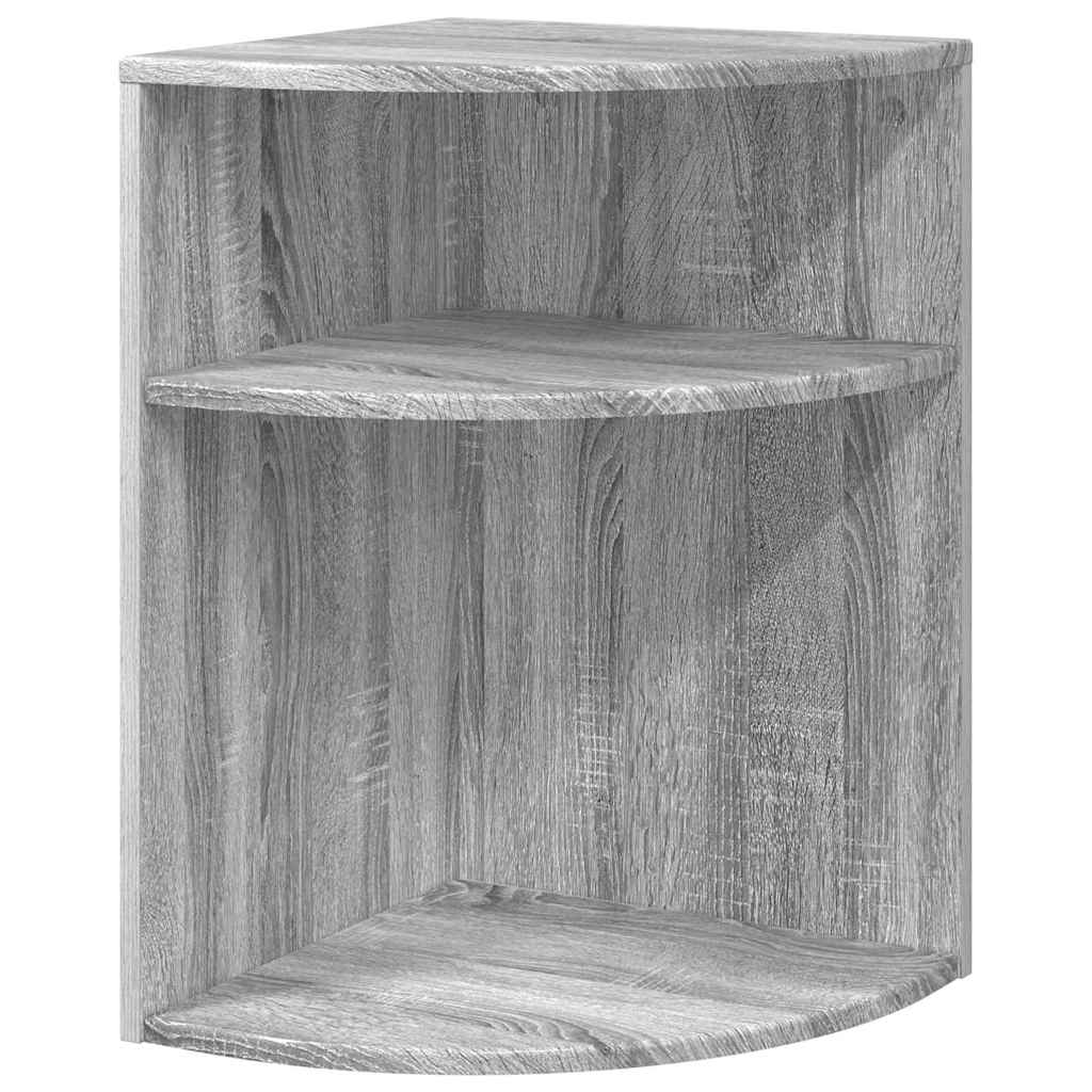 vidaXL End Table 39.5 x 39.5 x 60 cm Engineered Wood Grey Sonoma