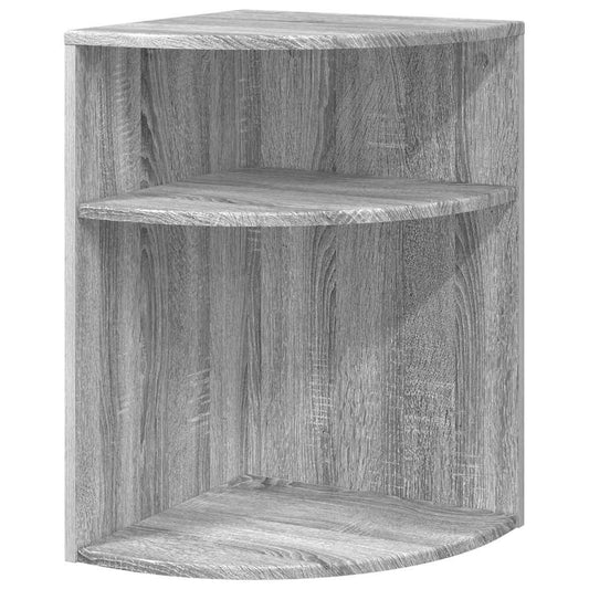 vidaXL End Table 39.5 x 39.5 x 60 cm Engineered Wood Grey Sonoma