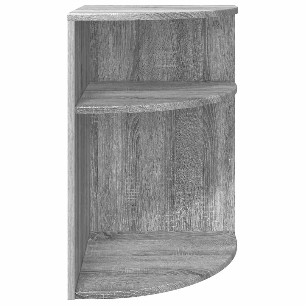 vidaXL End Table 39.5 x 39.5 x 60 cm Engineered Wood Grey Sonoma