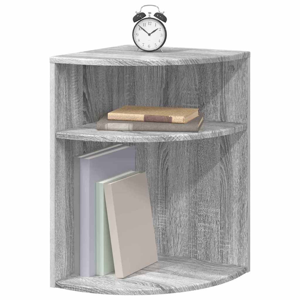 vidaXL End Table 39.5 x 39.5 x 60 cm Engineered Wood Grey Sonoma