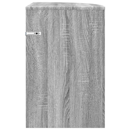 vidaXL End Table 39.5 x 39.5 x 60 cm Engineered Wood Grey Sonoma