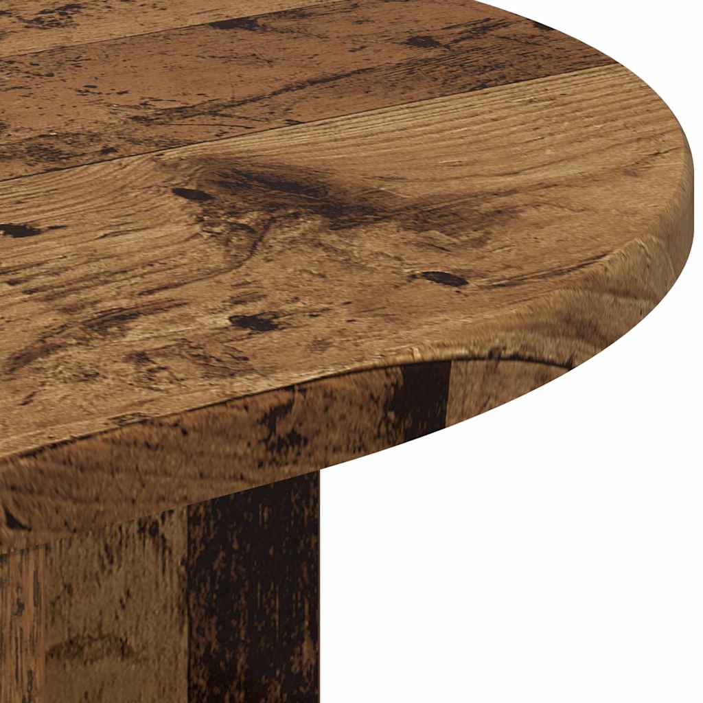 vidaXL End Table Old Wood 39.7 x 39.7 x 60 cm Engineered Wood