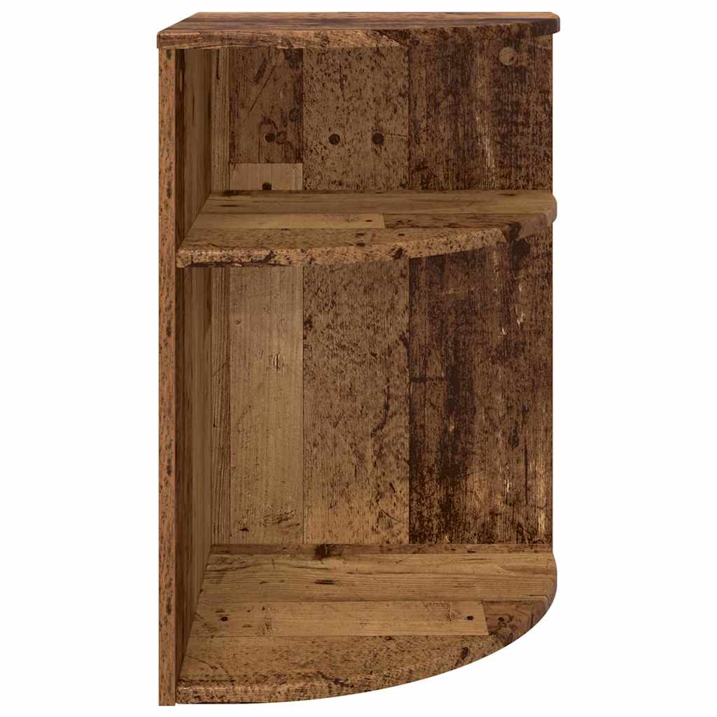 vidaXL End Table Old Wood 39.7 x 39.7 x 60 cm Engineered Wood