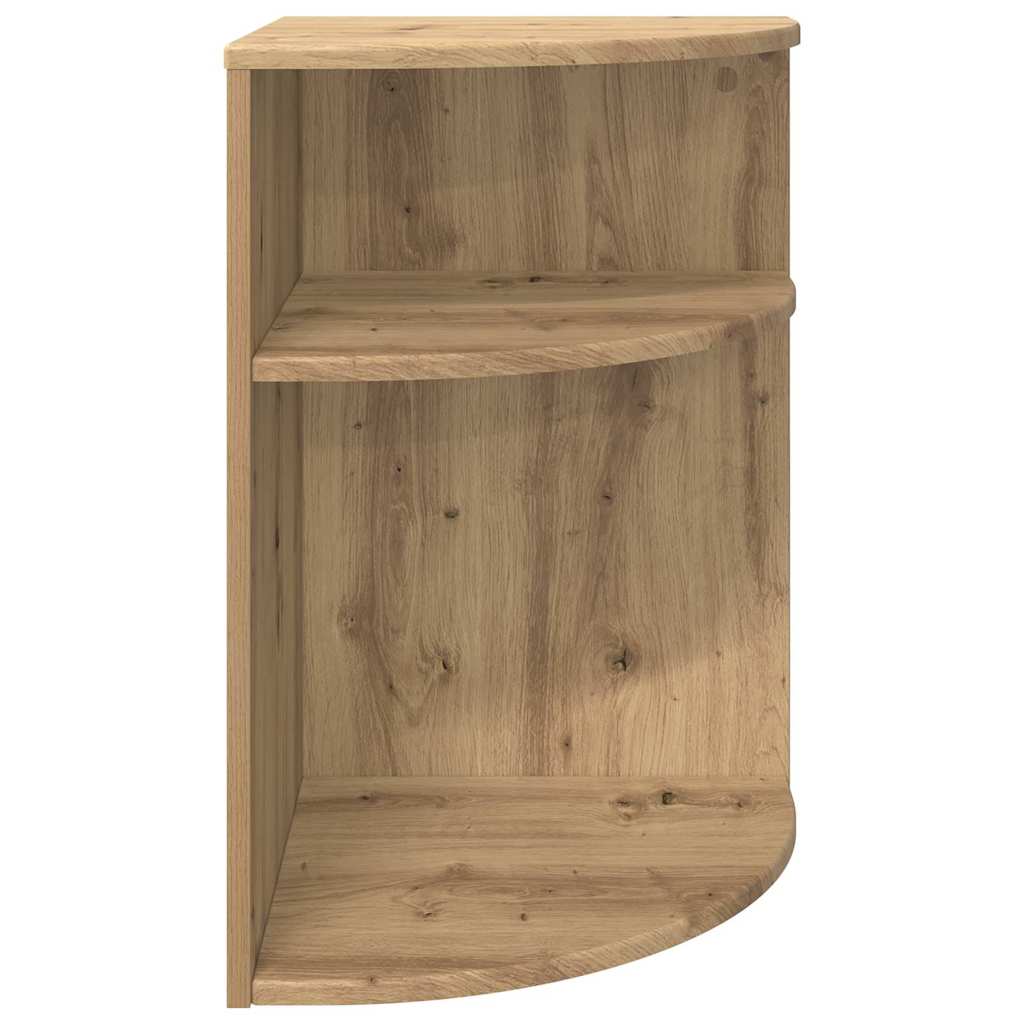 vidaXL End Table Artisan Oak 39.7 x 39.7 x 60 cm Engineered Wood