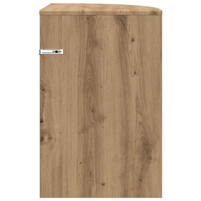 vidaXL End Table Artisan Oak 39.7 x 39.7 x 60 cm Engineered Wood