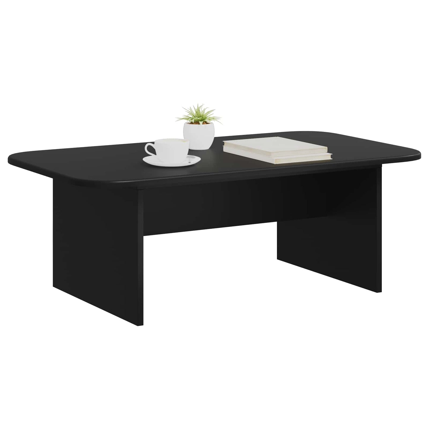 vidaXL Coffee Table Black 93 x 53 x 33 cm Engineered Wood