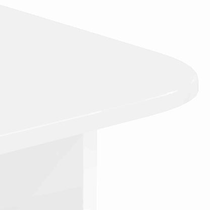 vidaXL Coffee Table High Gloss White 93 x 53 x 33 cm Engineered Wood