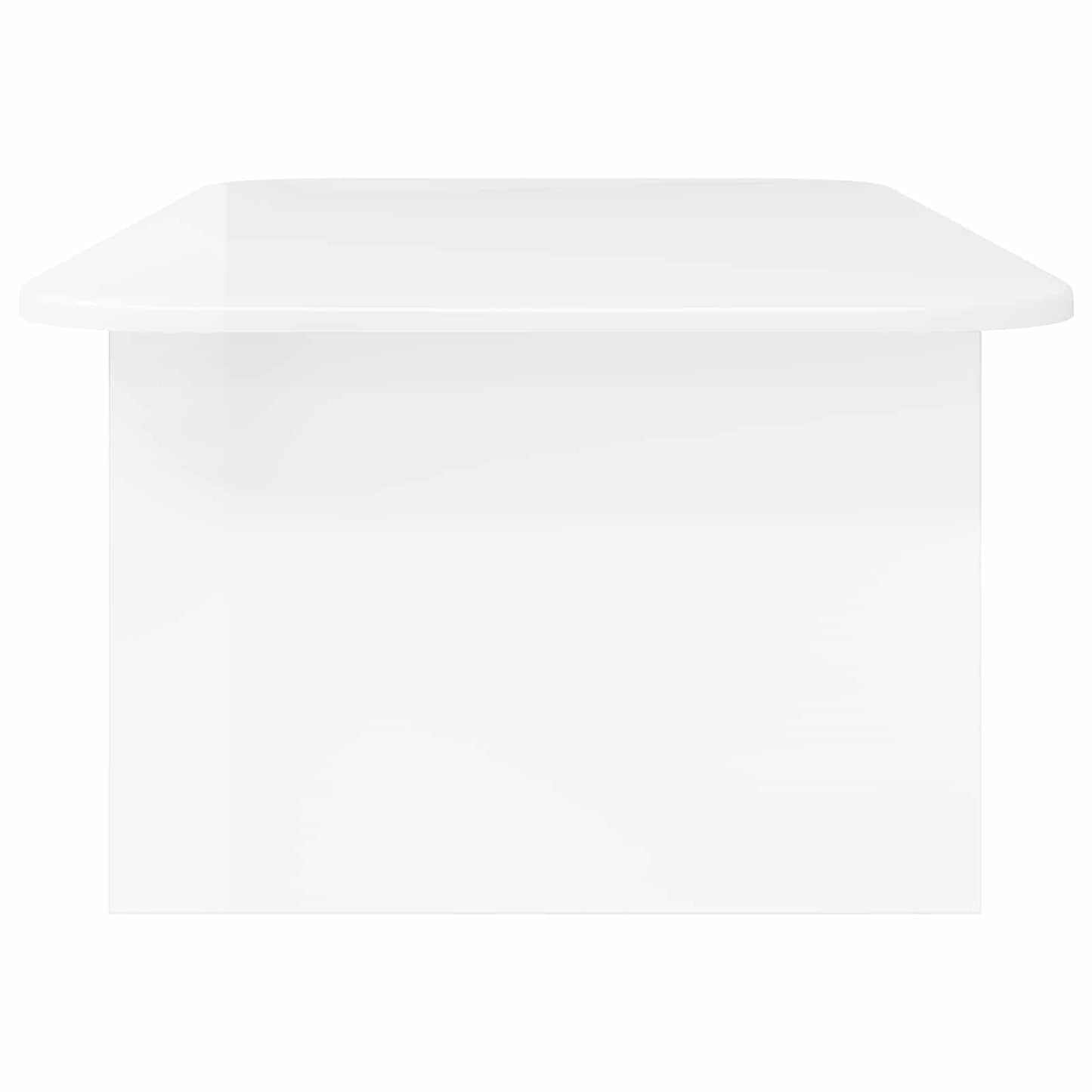 vidaXL Coffee Table High Gloss White 93 x 53 x 33 cm Engineered Wood