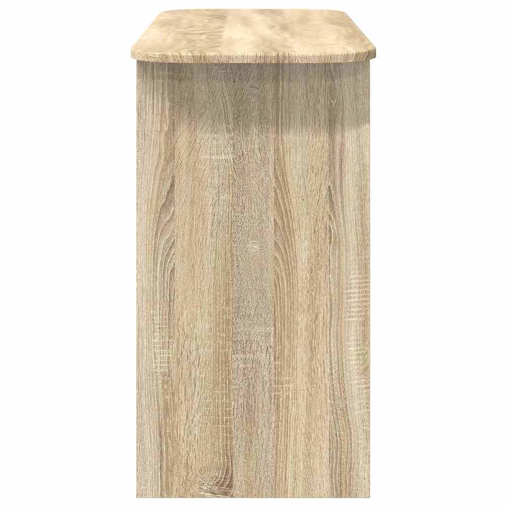 vidaXL Console Table Sonoma Oak 93 x 40 x 75 cm Engineered Wood