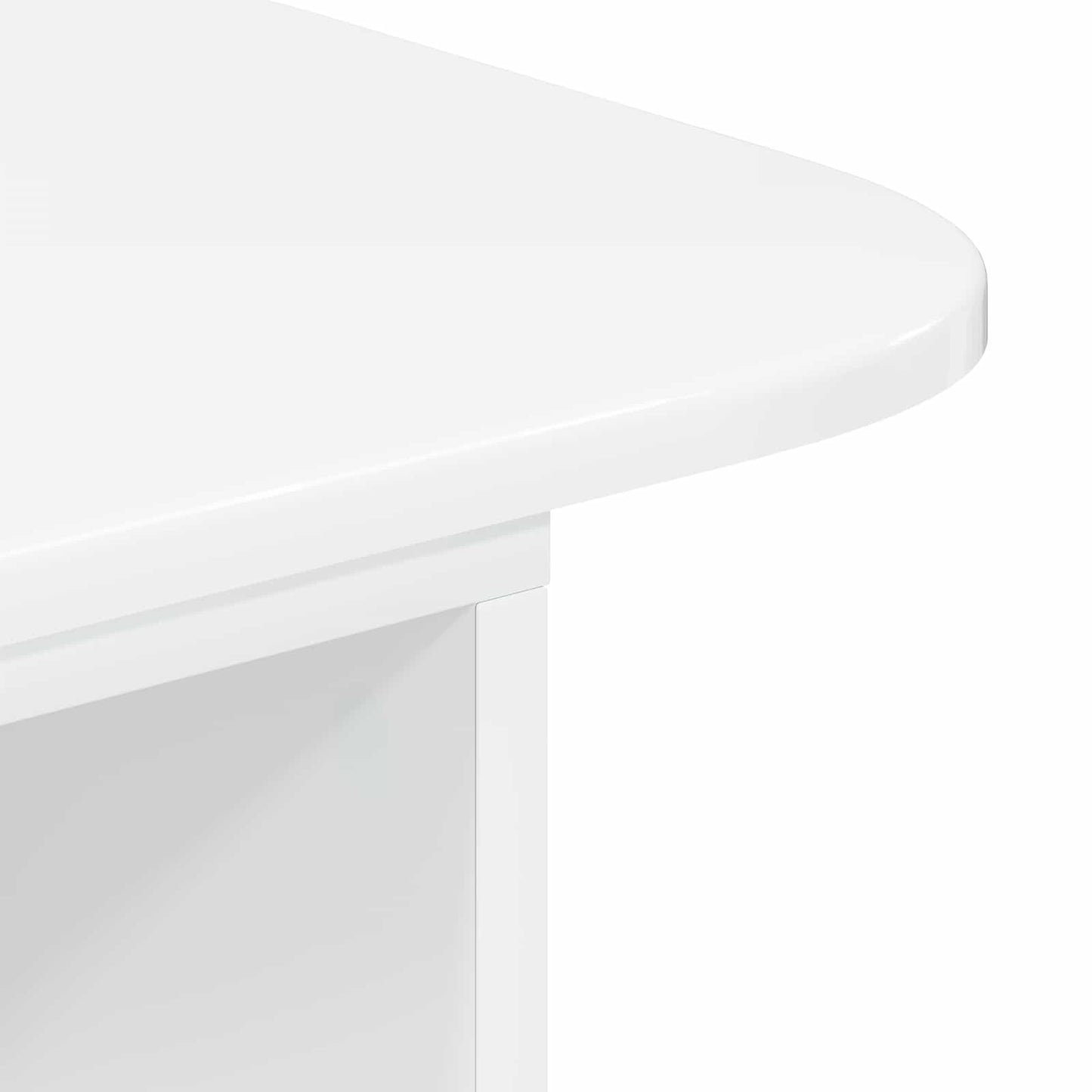 vidaXL Console Table High Gloss White 93 x 40 x 75 cm Engineered Wood