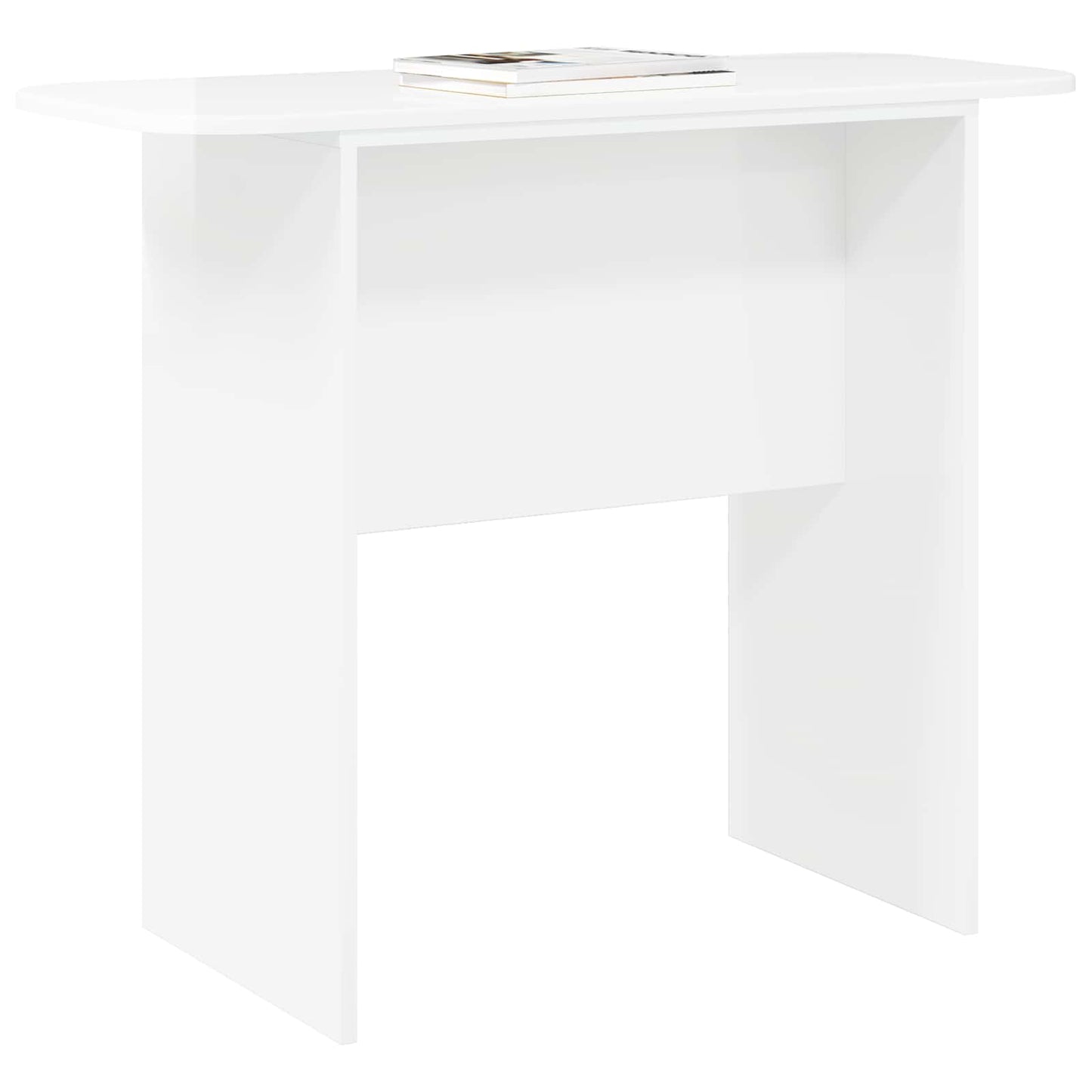 vidaXL Console Table High Gloss White 93 x 40 x 75 cm Engineered Wood