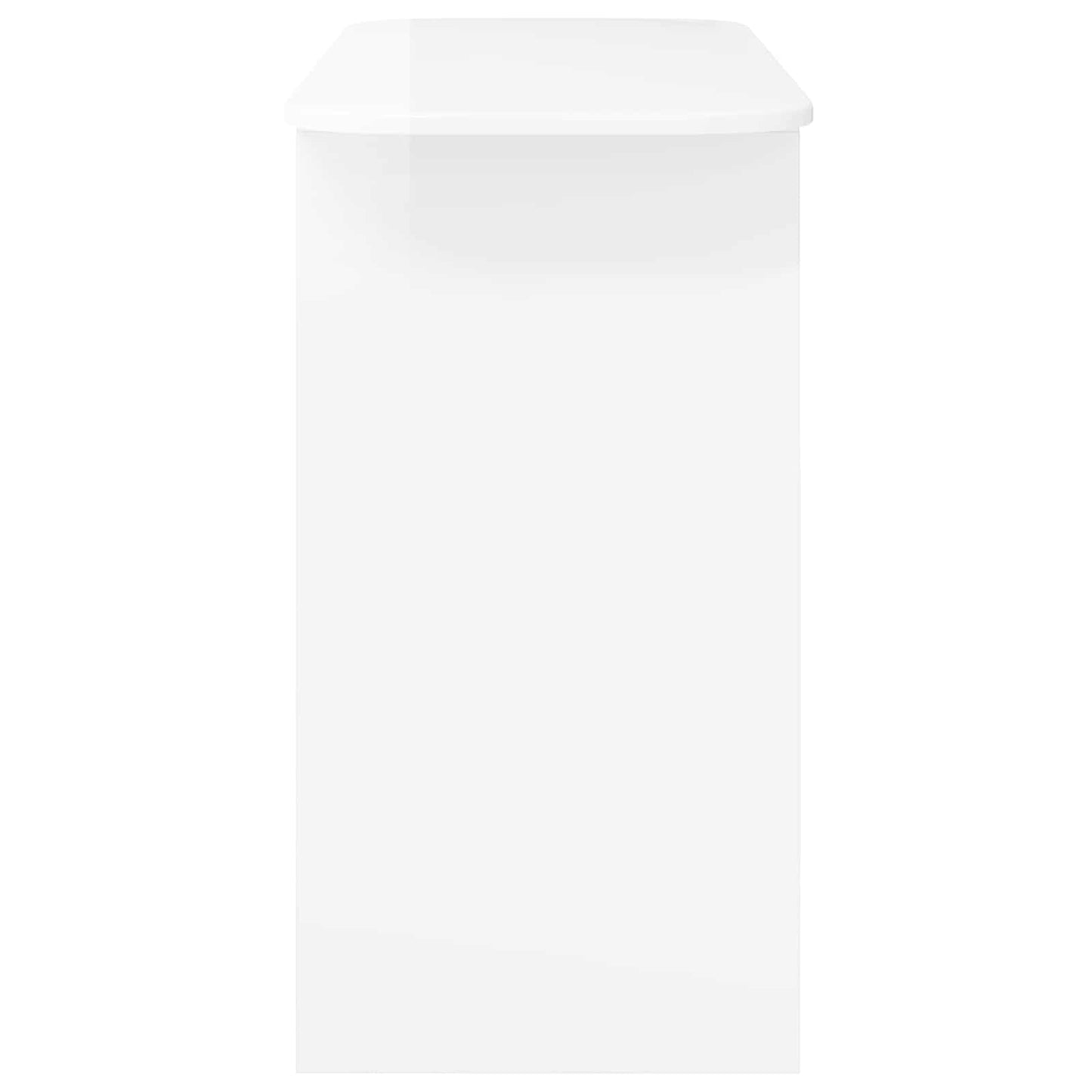 vidaXL Console Table High Gloss White 93 x 40 x 75 cm Engineered Wood