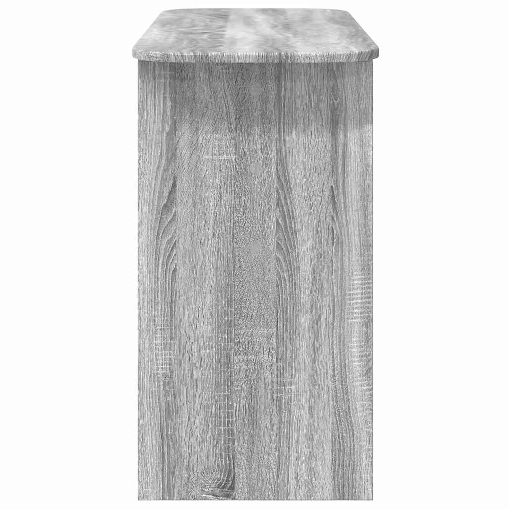 vidaXL Console Table Grey Sonoma 93 x 40 x 75 cm Engineered Wood