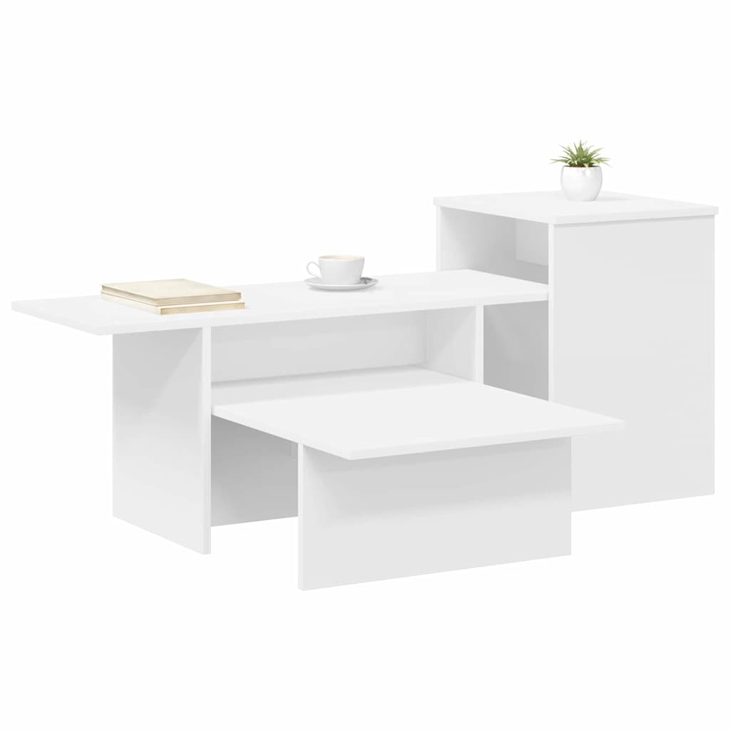 vidaXL Console Table White 91.5 x 35 x 38.5 cm Engineered Wood