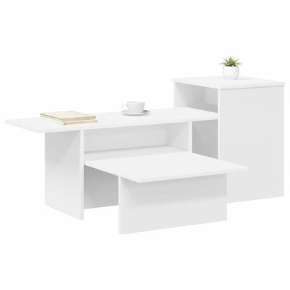 vidaXL Console Table White 91.5 x 35 x 38.5 cm Engineered Wood
