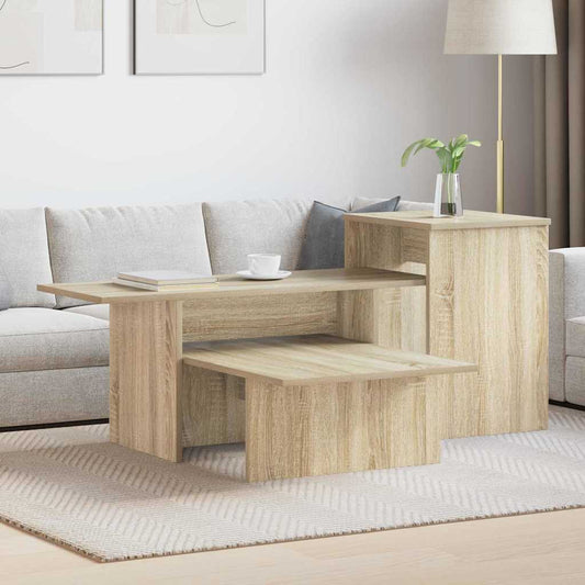 vidaXL Console Table Sonoma Oak 91.5 x 35 x 38.5 cm Engineered Wood