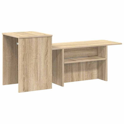 vidaXL Console Table Sonoma Oak 91.5 x 35 x 38.5 cm Engineered Wood