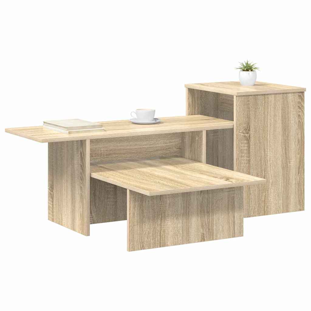 vidaXL Console Table Sonoma Oak 91.5 x 35 x 38.5 cm Engineered Wood