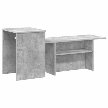 vidaXL Console Table Concrete Grey 91.5 x 35 x 38.5 cm Engineered Wood