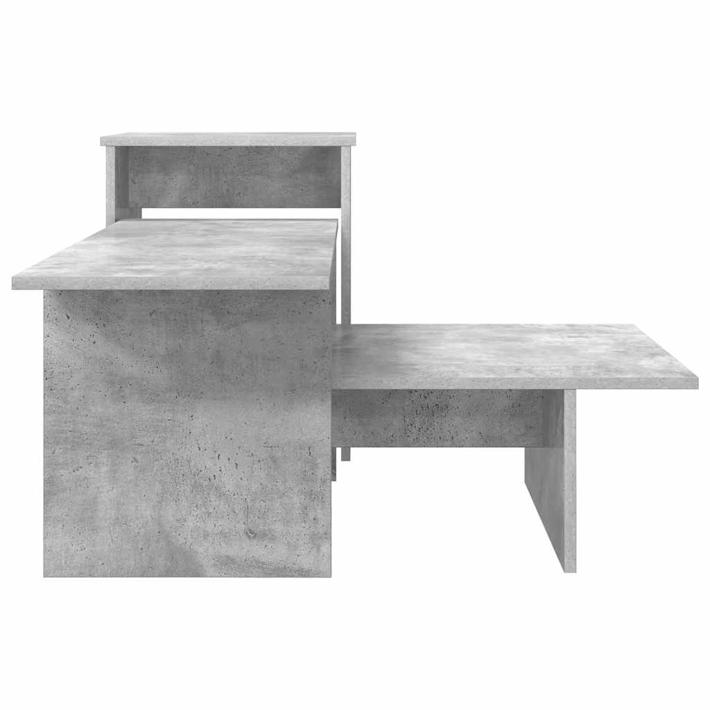 vidaXL Console Table Concrete Grey 91.5 x 35 x 38.5 cm Engineered Wood