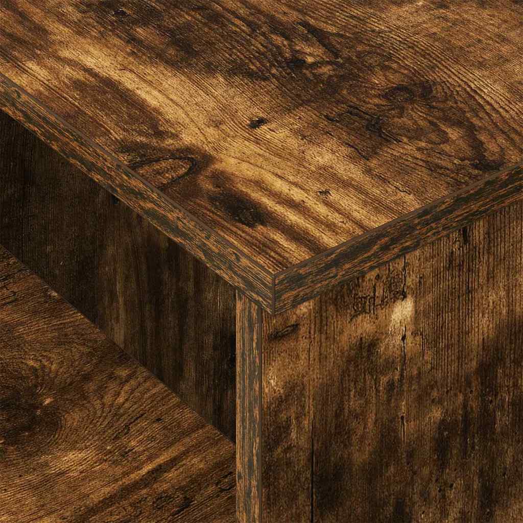 vidaXL Console Table Smoked Oak 91.5 x 35 x 38.5 cm Engineered Wood