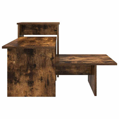 vidaXL Console Table Smoked Oak 91.5 x 35 x 38.5 cm Engineered Wood