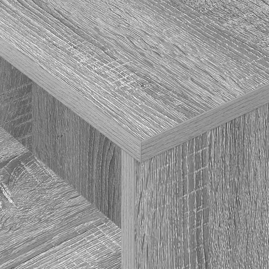 vidaXL Console Table Grey Sonoma 91.5 x 35 x 38.5 cm Engineered Wood