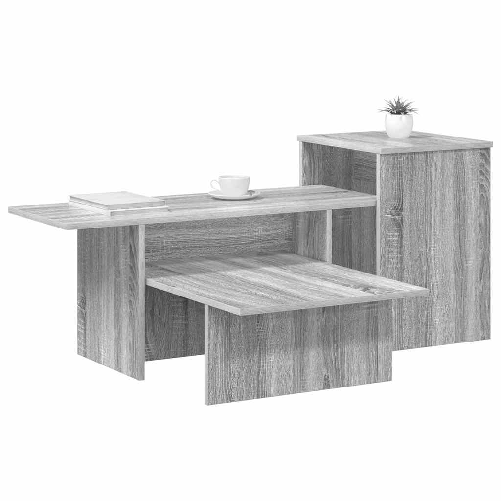 vidaXL Console Table Grey Sonoma 91.5 x 35 x 38.5 cm Engineered Wood