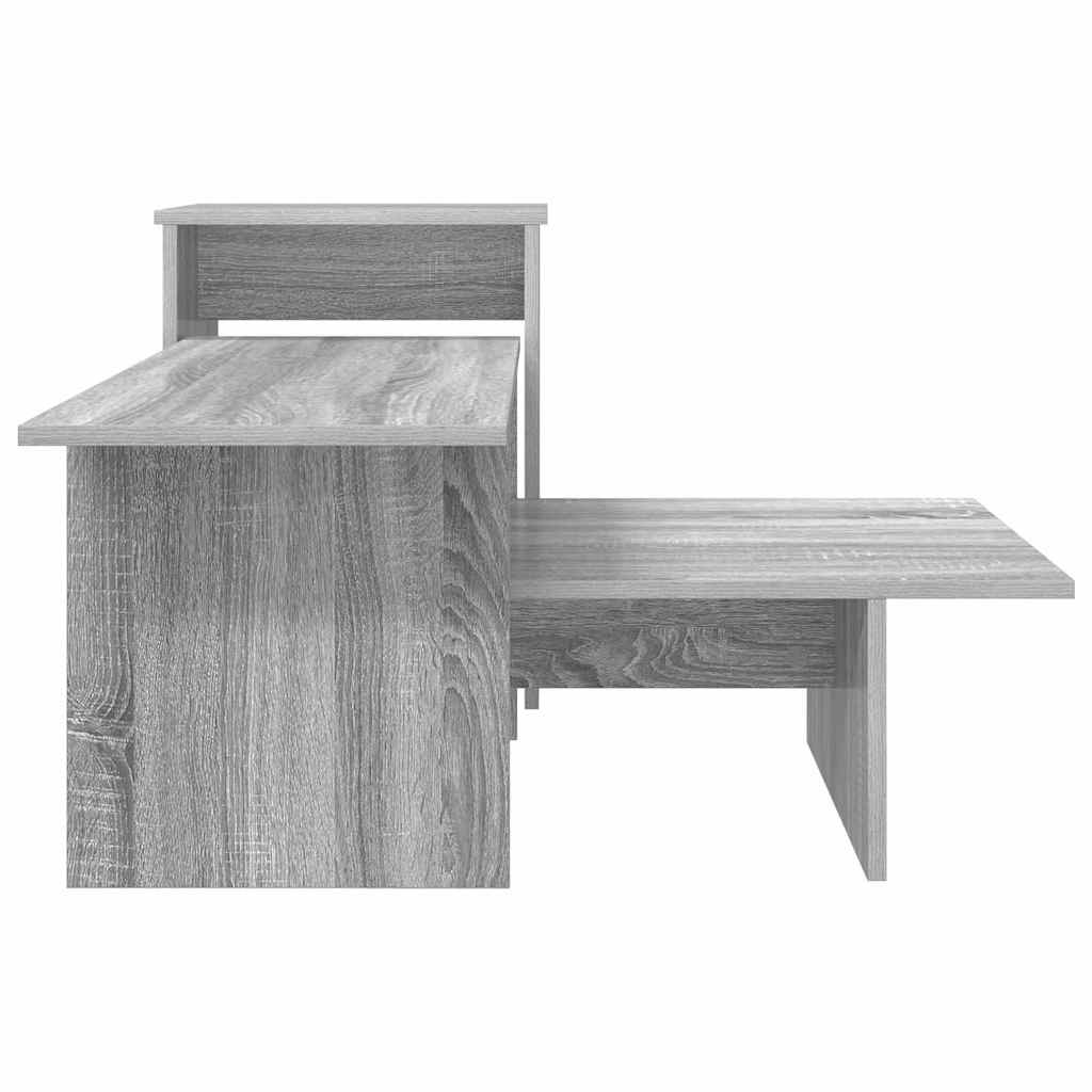 vidaXL Console Table Grey Sonoma 91.5 x 35 x 38.5 cm Engineered Wood