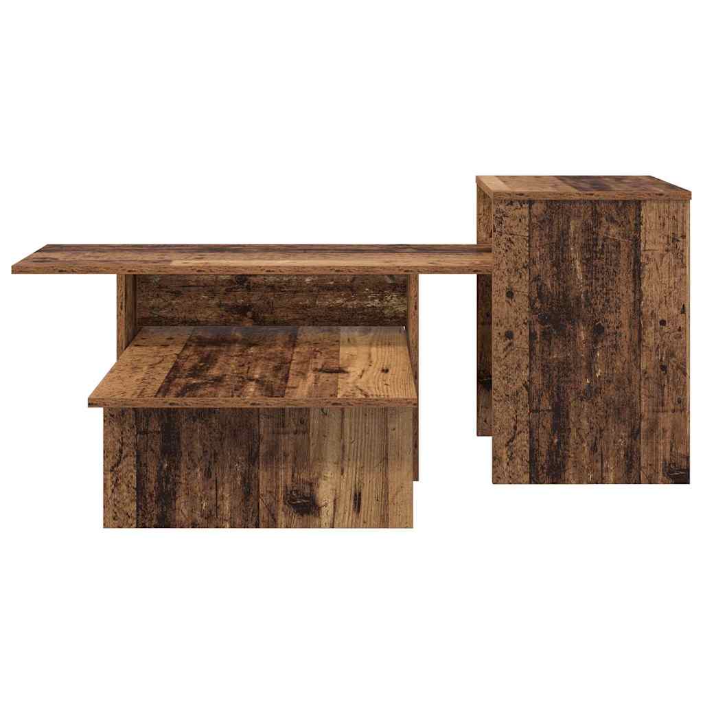 vidaXL Console Table Old Wood 91.5 x 35 x 38.5 cm Engineered Wood