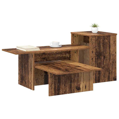 vidaXL Console Table Old Wood 91.5 x 35 x 38.5 cm Engineered Wood