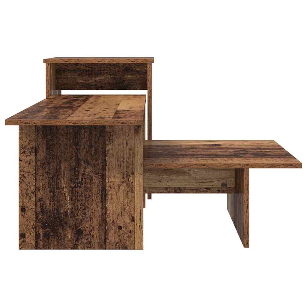 vidaXL Console Table Old Wood 91.5 x 35 x 38.5 cm Engineered Wood