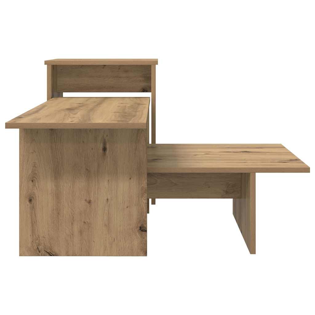 vidaXL Console Table Artisan Oak 91.5 x 35 x 38.5 cm Engineered Wood