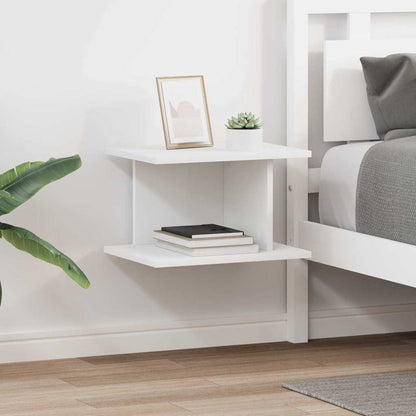 vidaXL Bedside Table 2 pcs White 40 x 30 x 25 cm Engineered Wood
