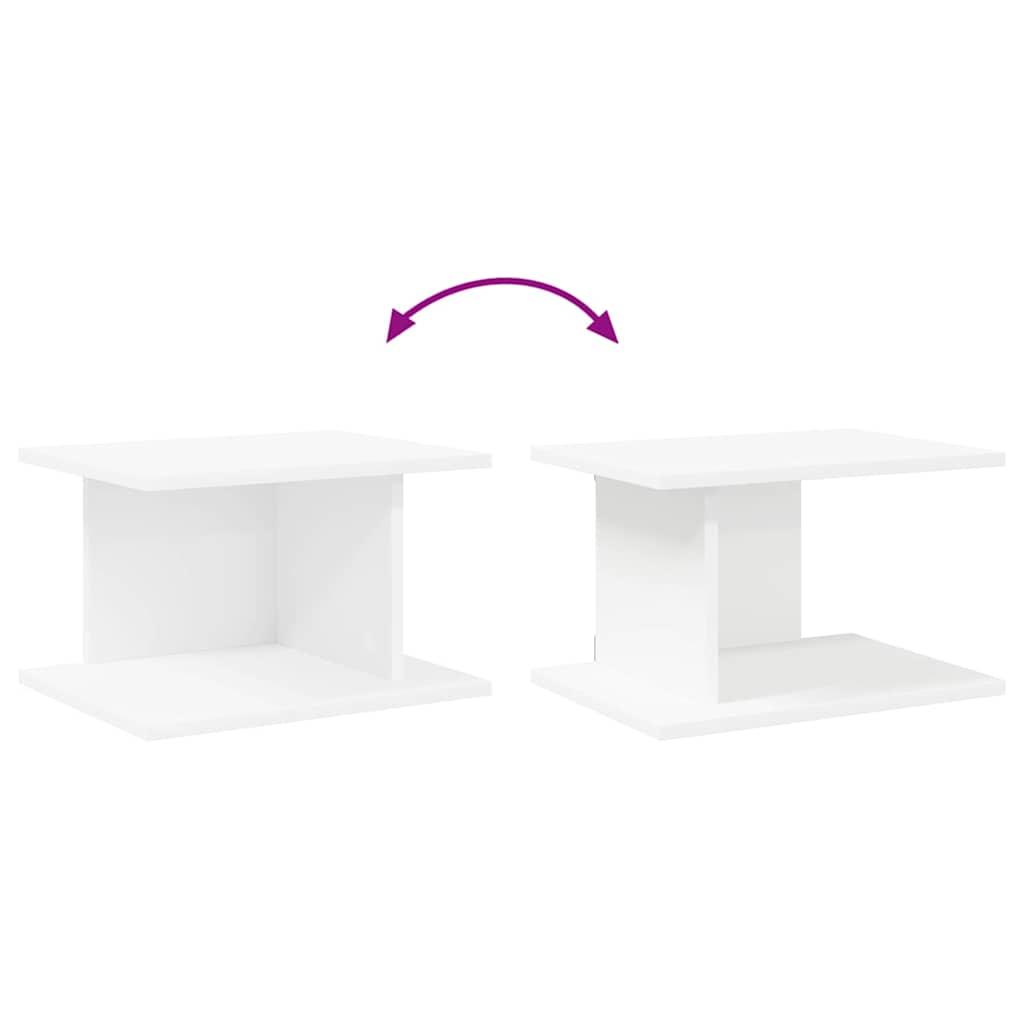 vidaXL Bedside Table 2 pcs White 40 x 30 x 25 cm Engineered Wood